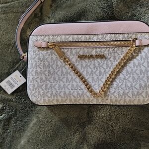 Michael Kors Pink and Gray Women's Bag